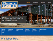 Tablet Screenshot of fischer-zimmerei.de